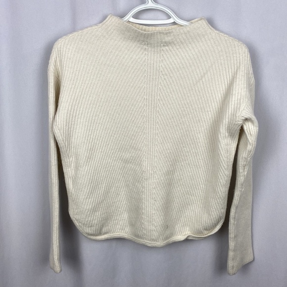 Babaton Chalmers Sweater Mock-Neck Wool Linen Blend Sweater Off-White - Size XS - Picture 9 of 10
